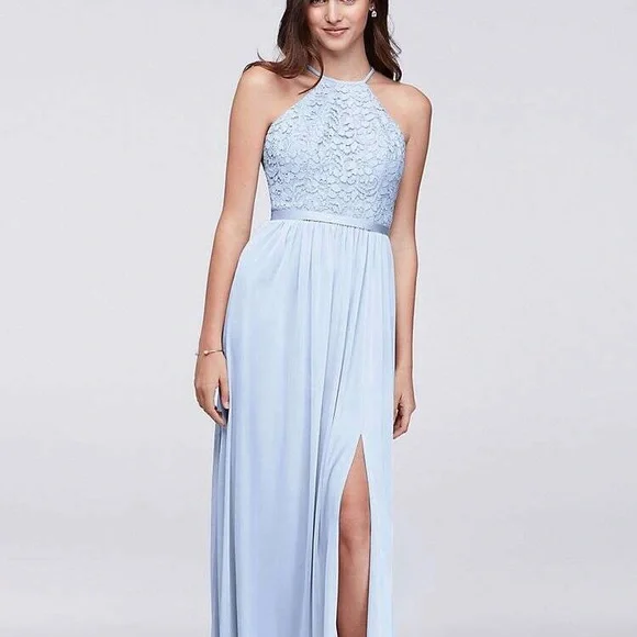 david's bridal open back dress Satin A-Line Open Back Wedding Dress